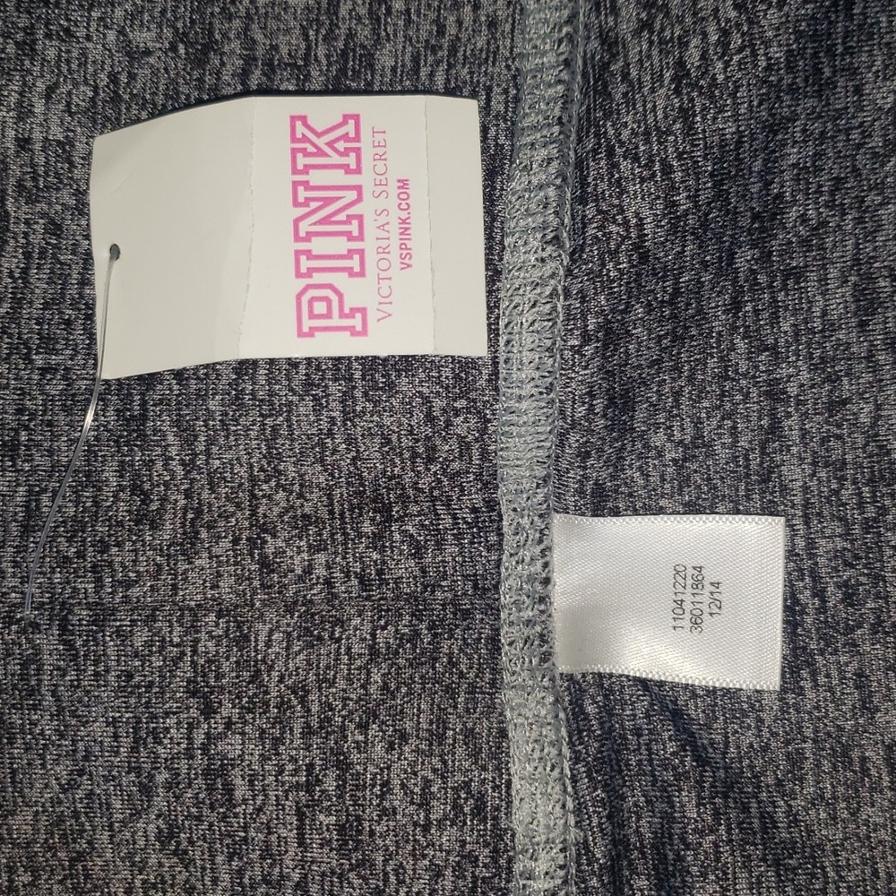 Victorias Secret Pink Ultimate Yoga Gray Black Medium nwt - Picture 4 of 8